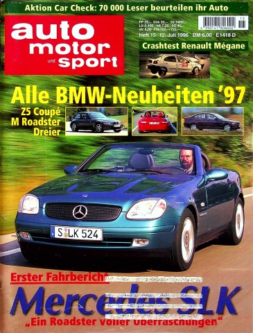 Deckblatt Auto Motor und Sport (15/1996)